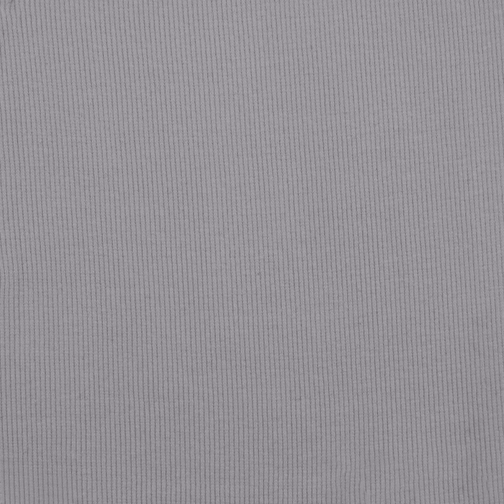 Knitted rib cotton spandex  good elasticity good drape grey 32s 320gsm