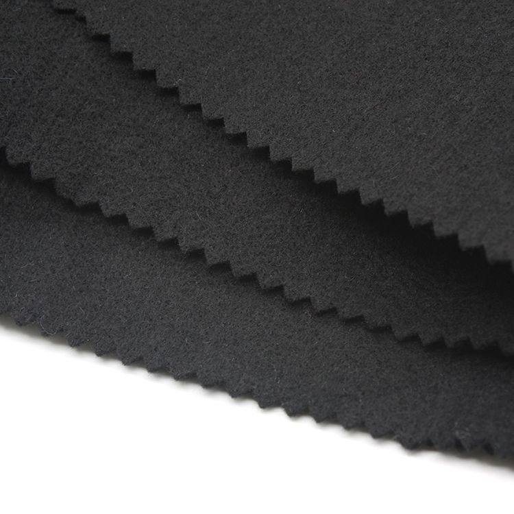 soft and delicate handle wool viscose under collar felt