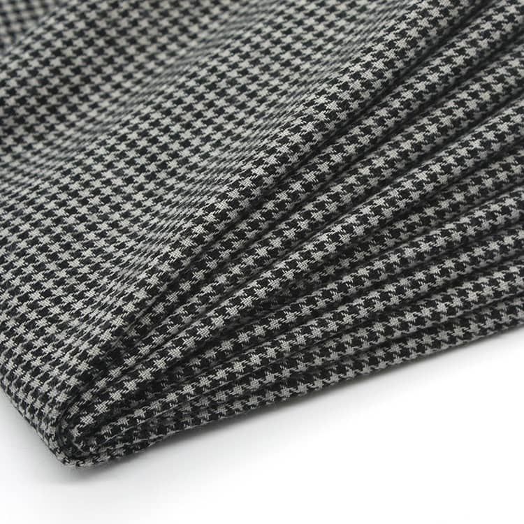 yarn dyed soft touch good warmth houndstooth fabric