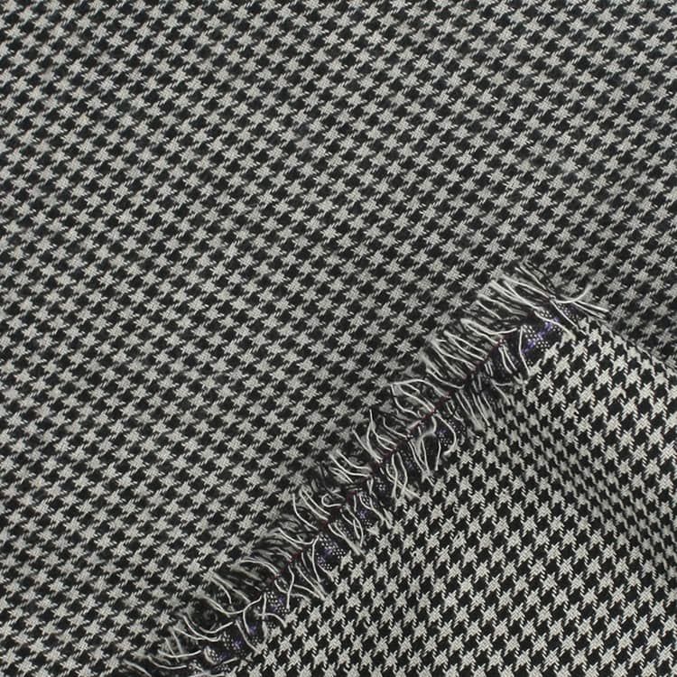 yarn dyed soft touch good warmth houndstooth fabric