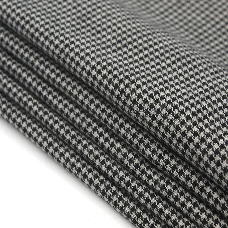 yarn dyed soft touch good warmth houndstooth fabric