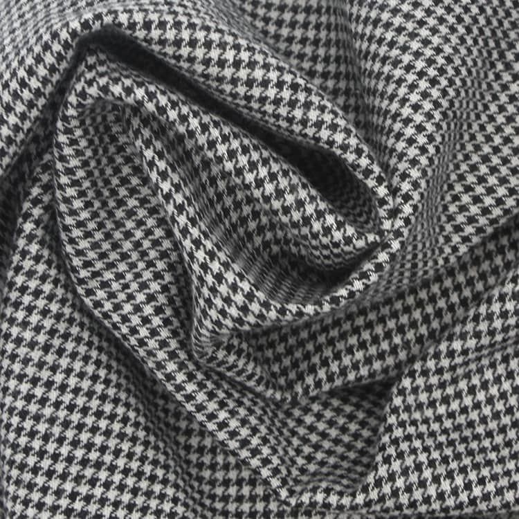 yarn dyed soft touch good warmth houndstooth fabric