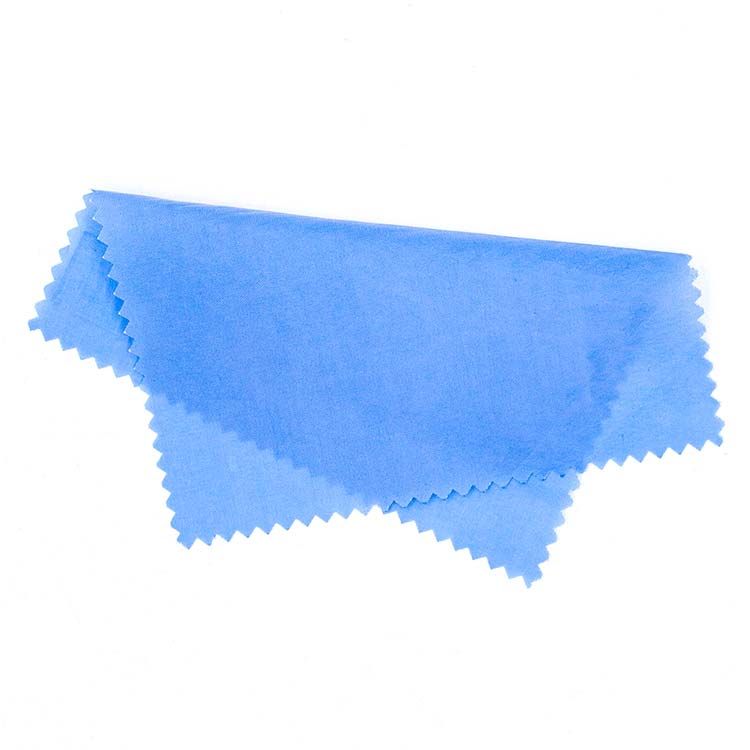 66%polyester 34%nylon dyed solid blue color for jacket