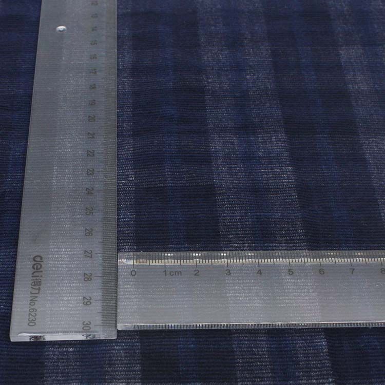 100% cotton soft bright yarn dyed plaid corduroy for leisurewear shirt 