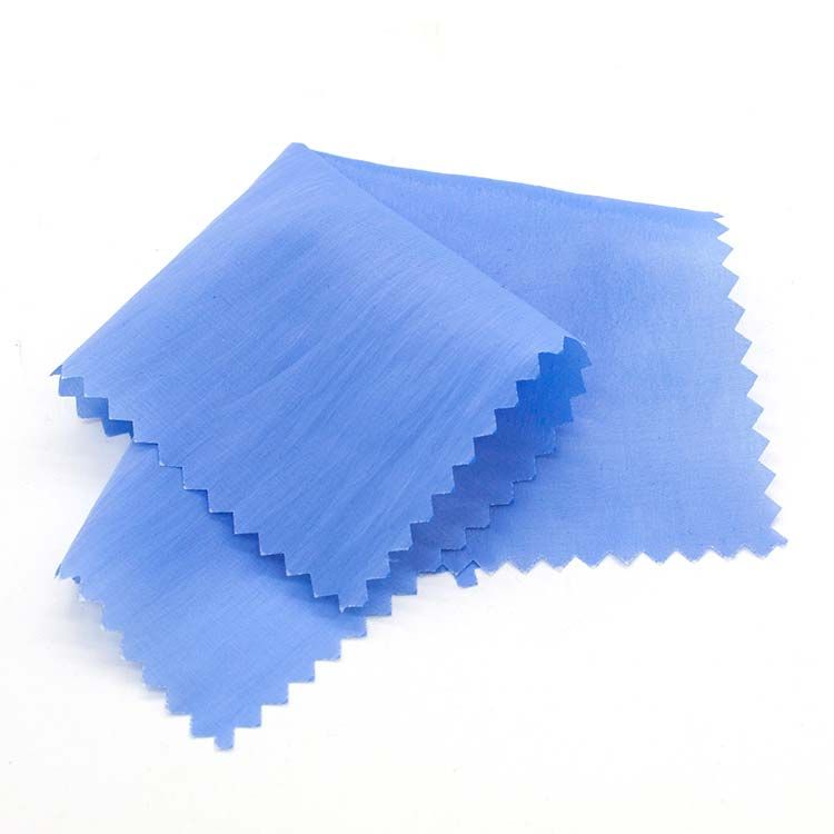 66%polyester 34%nylon dyed solid blue color for jacket