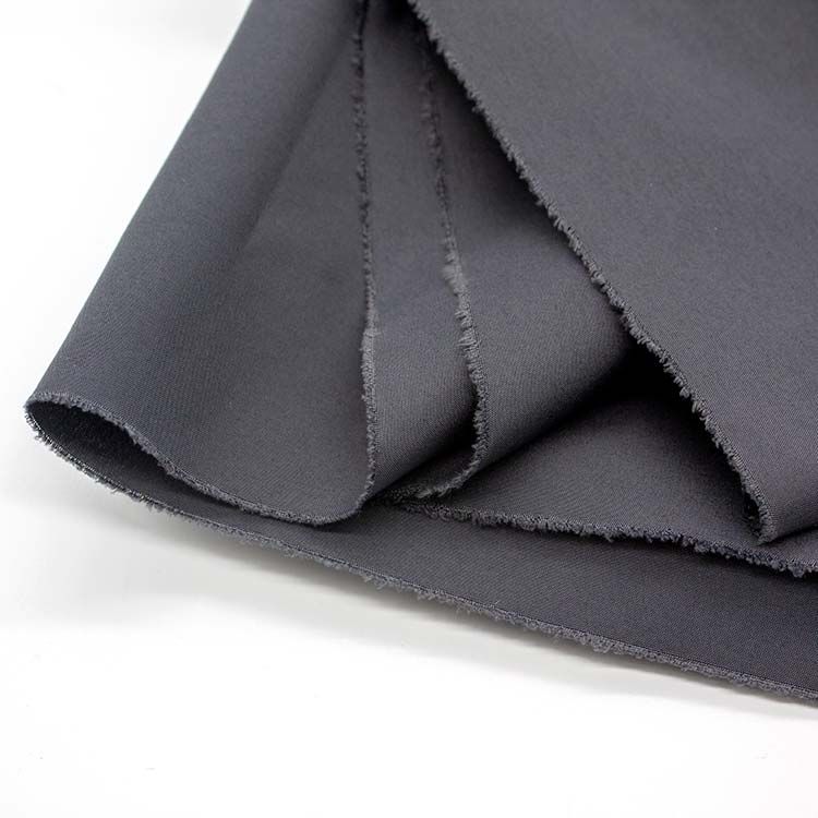 Hygroscopic 100%P solid grey plain moisture wicking lining for suit coat pants