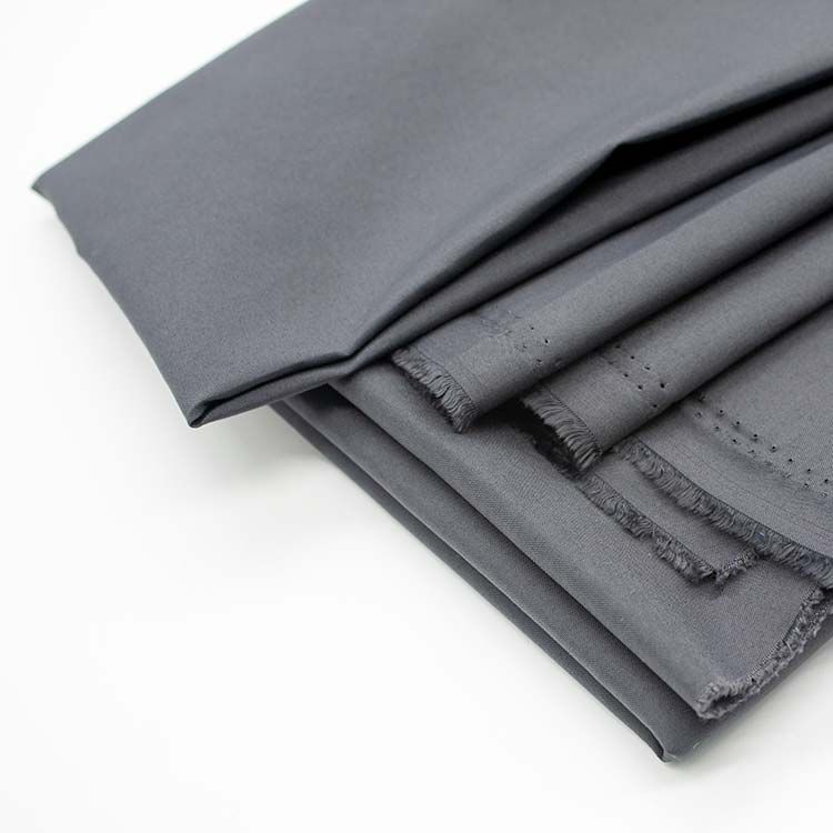 Hygroscopic 100%P solid grey plain moisture wicking lining for suit coat pants