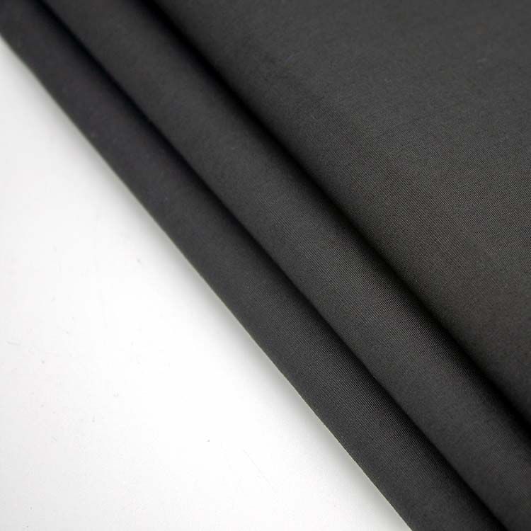 Hygroscopic TC6535 black solid plain moisture wicking pocketing for suit pants