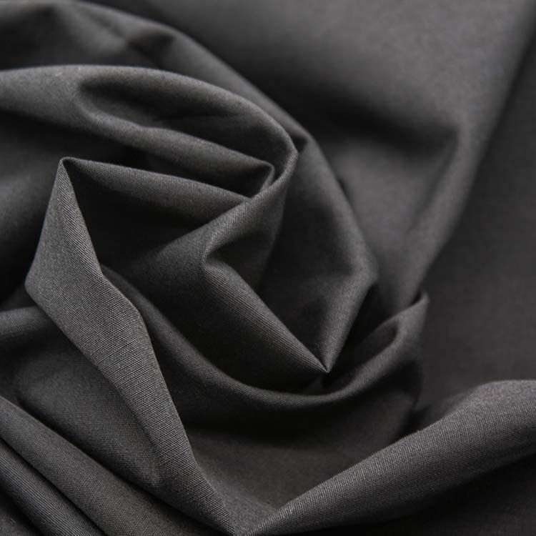Hygroscopic TC6535 black solid plain moisture wicking pocketing for suit pants