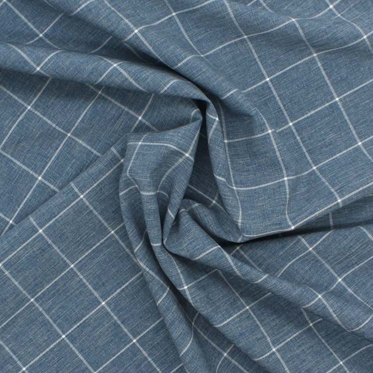 93%polyester 7%spandex dyed mix color cationic plaid fabric