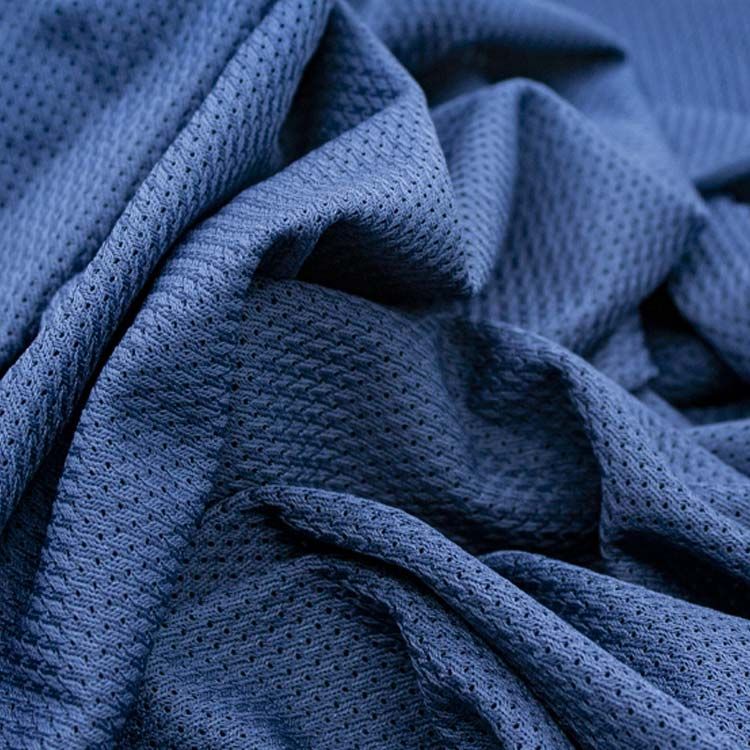 mesh cloth 100% polyester 115gsm navy fabric 5*1  stretch yarn 