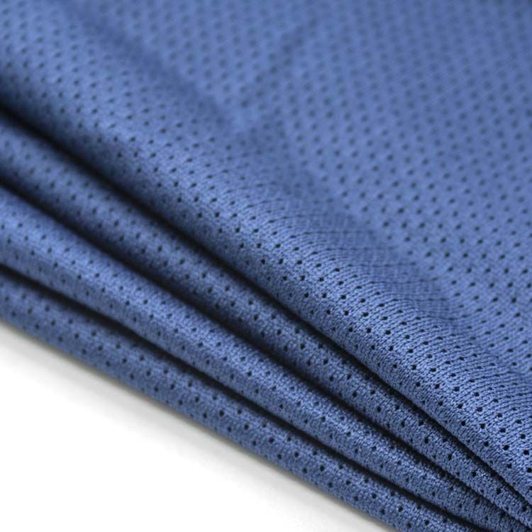 mesh cloth 100% polyester 115gsm navy fabric 5*1  stretch yarn 