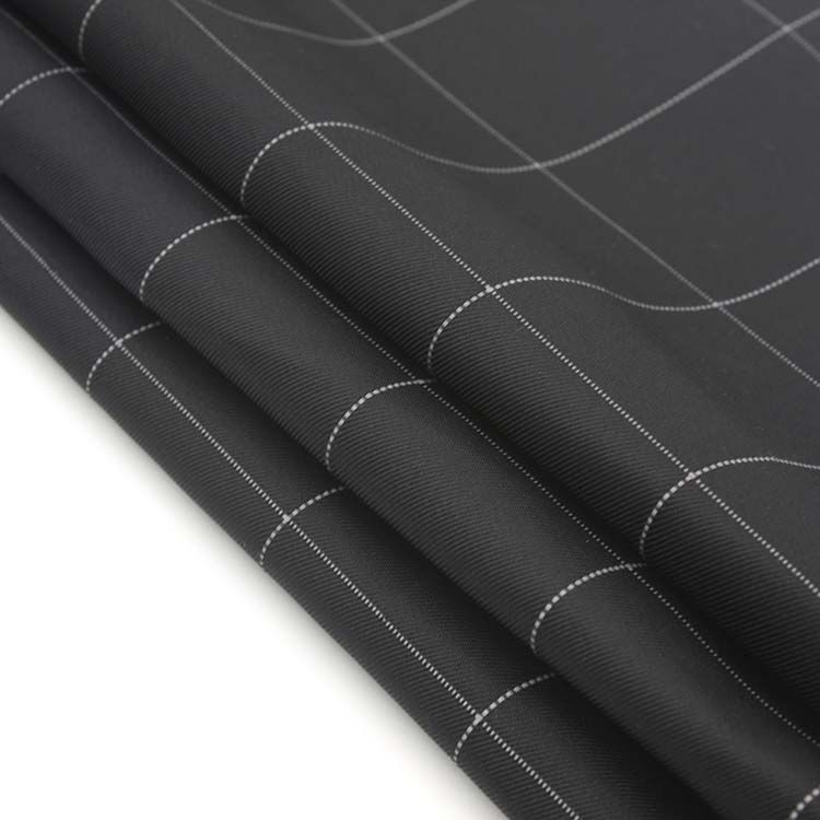 Yarn-dyed jacquard gingham reflective yarn-dyed fabric