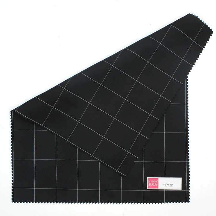 Yarn-dyed jacquard gingham reflective yarn-dyed fabric
