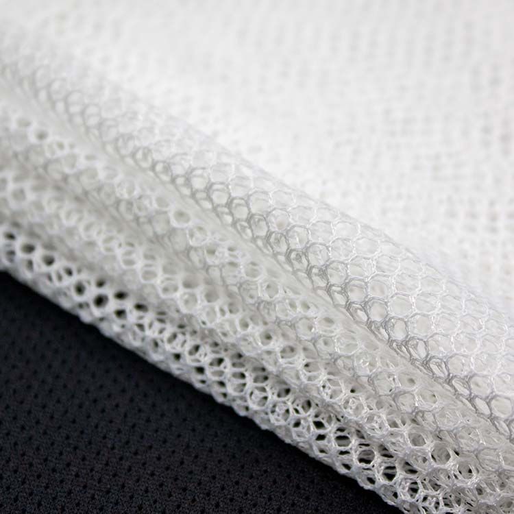 white mesh cloth 100%polyester 77gsm 160cm good elasticity large mesh