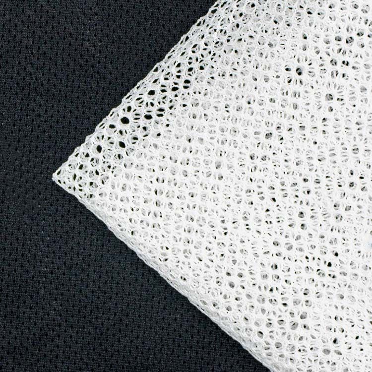 white mesh cloth 100%polyester 77gsm 160cm good elasticity large mesh